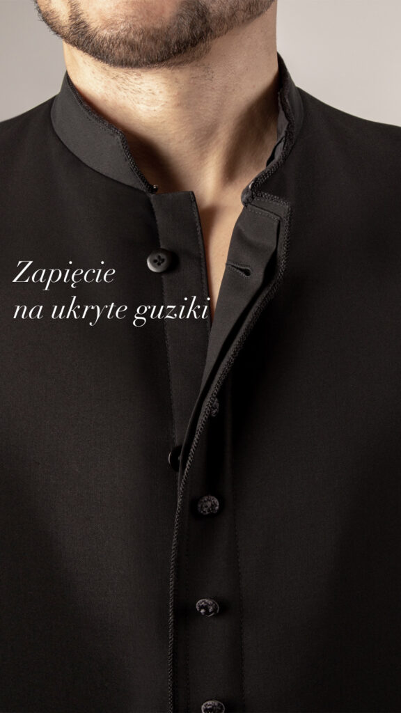 Zapięcie sutanny na ukryte guziki